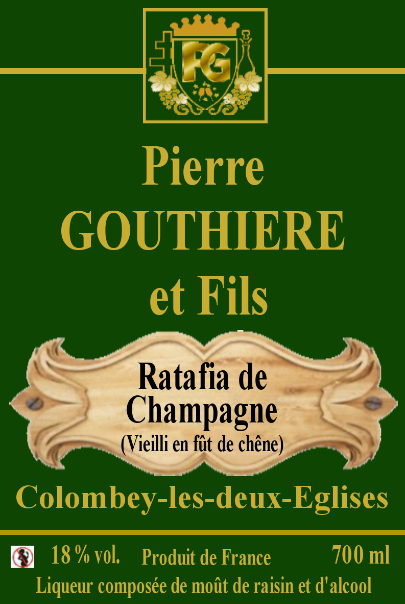 etiette ratafia vieux